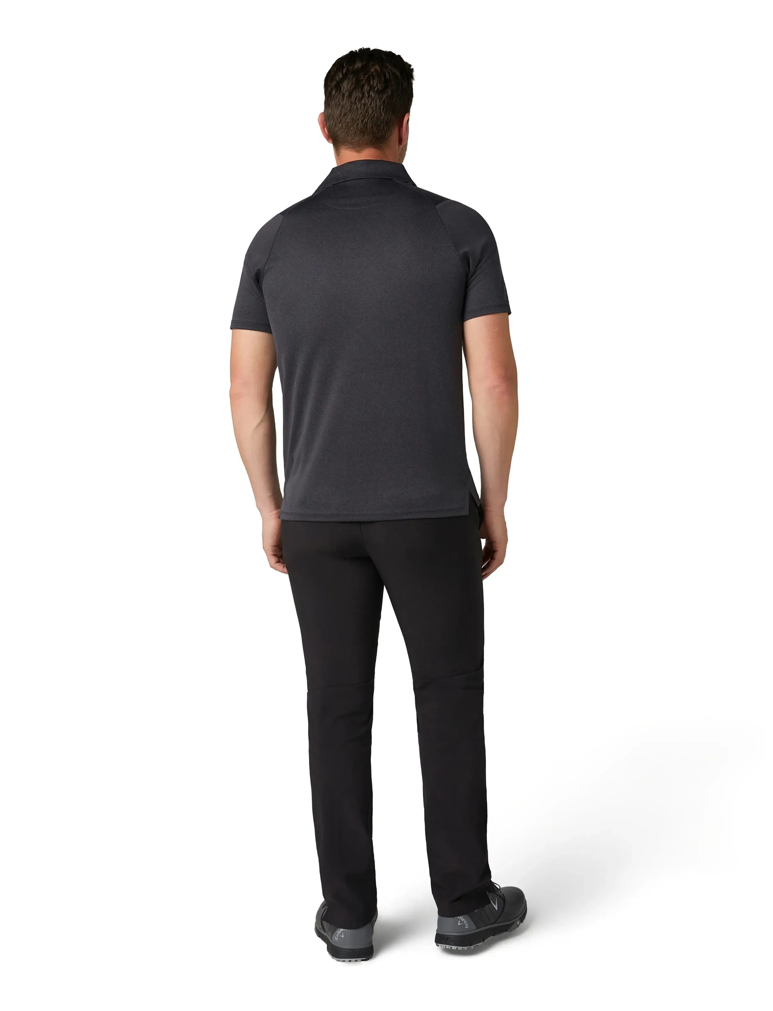 Callaway - Chev Twill Jacquard Polo - caviar - 3