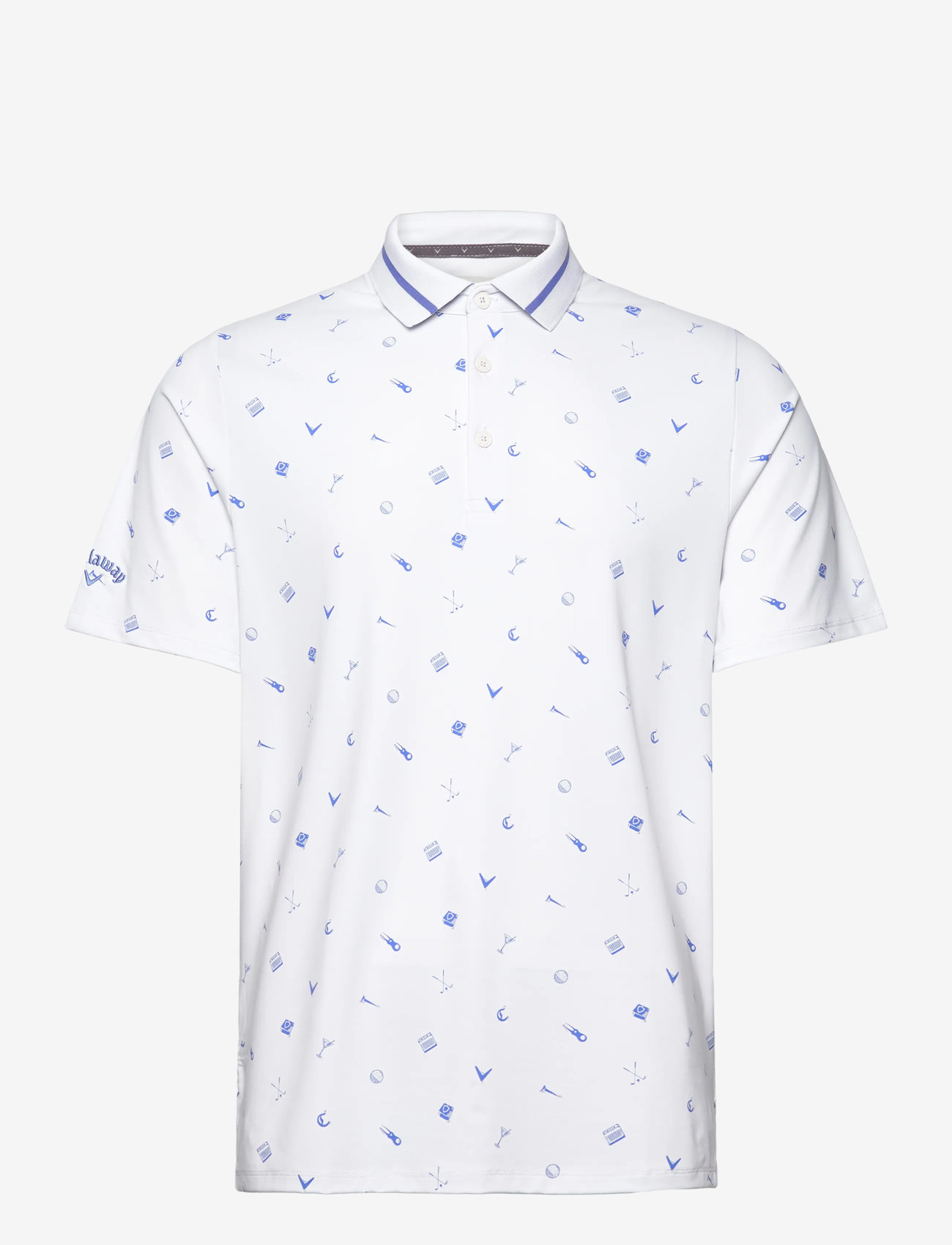 Callaway - Memento Print Polo - alussärgid ja t-särgid - bright white - 1