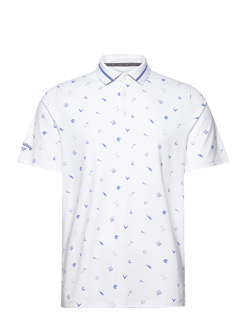 Callaway - Memento Print Polo - alussärgid ja t-särgid - bright white - 1