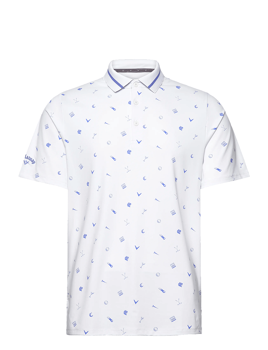 Callaway - Memento Print Polo - bright white - 1