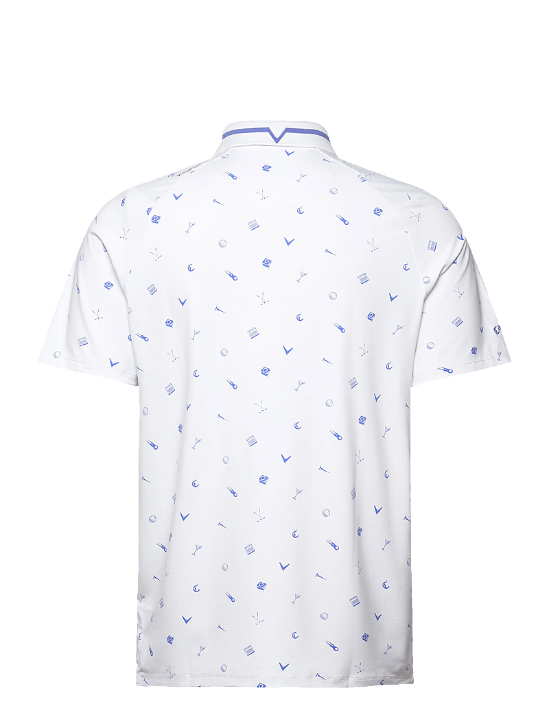 Callaway - Memento Print Polo - alussärgid ja t-särgid - bright white - 2
