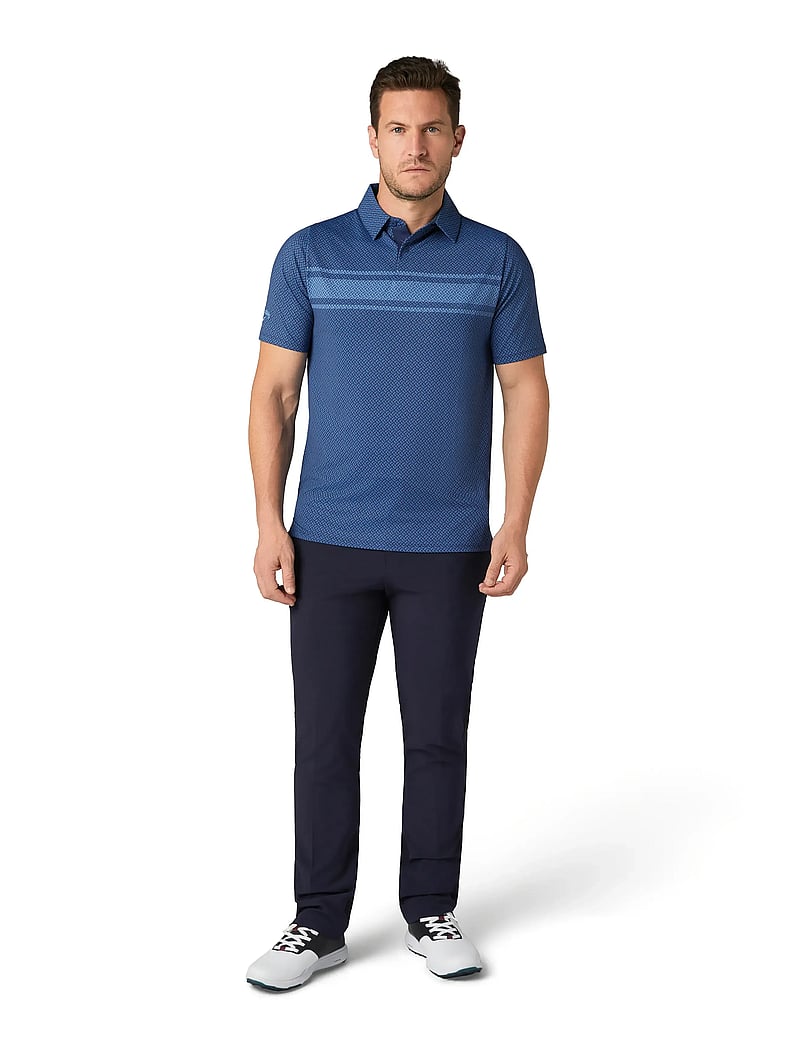 Callaway - Engineered Triple Track Geo Polo - toppe & t-shirts - peacoat - 0