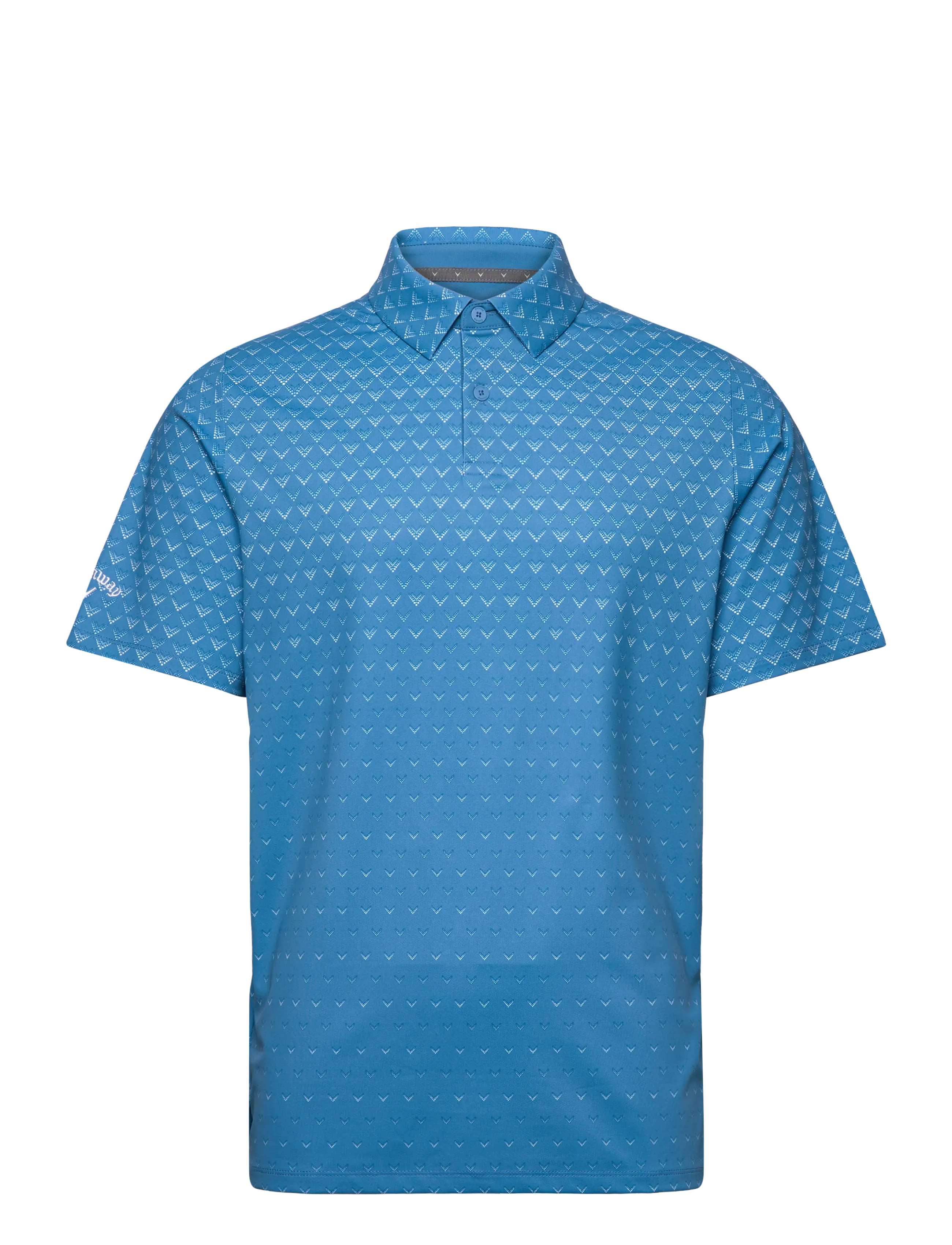 Callaway Engineered Chev Ombre Print Polo - Callaway - CENDRE BLUE / blue
