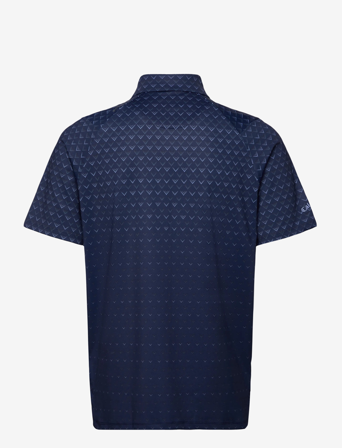 Callaway - Engineered Chev Ombre Print Polo - polos - peacoat - 2