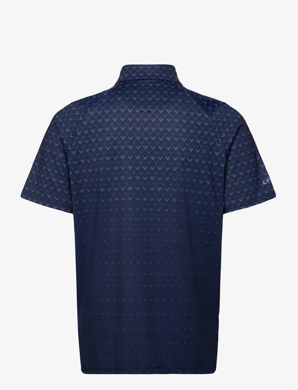 Callaway - Engineered Chev Ombre Print Polo - alussärgid ja t-särgid - peacoat - 2