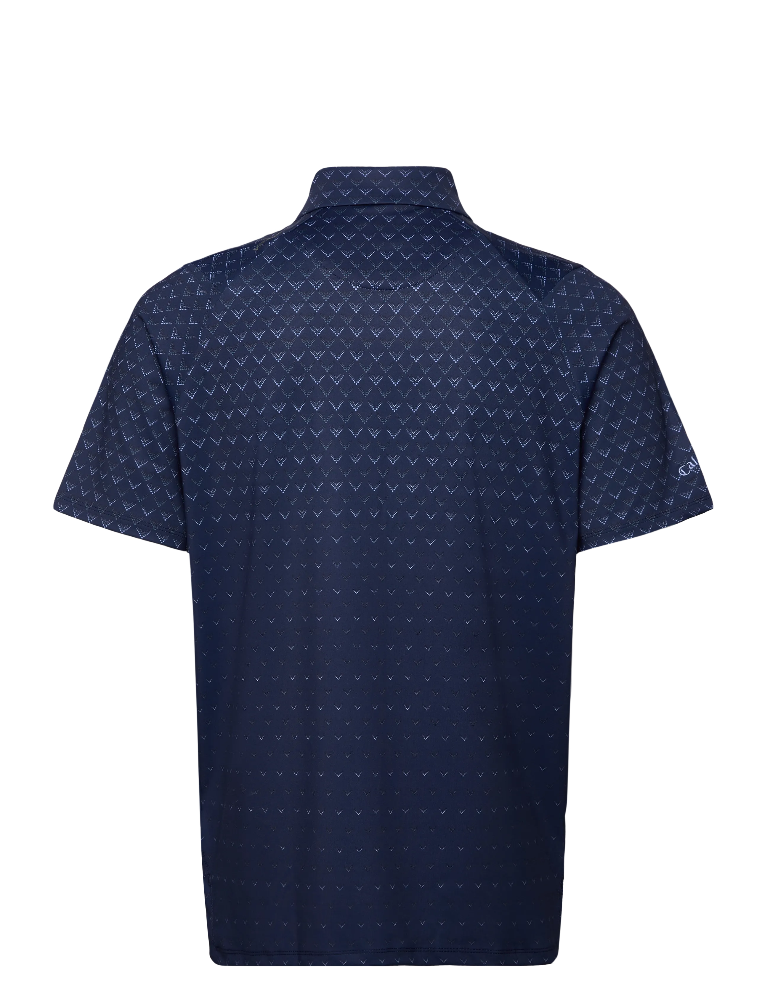 Callaway - Engineered Chev Ombre Print Polo - alussärgid ja t-särgid - peacoat - 2