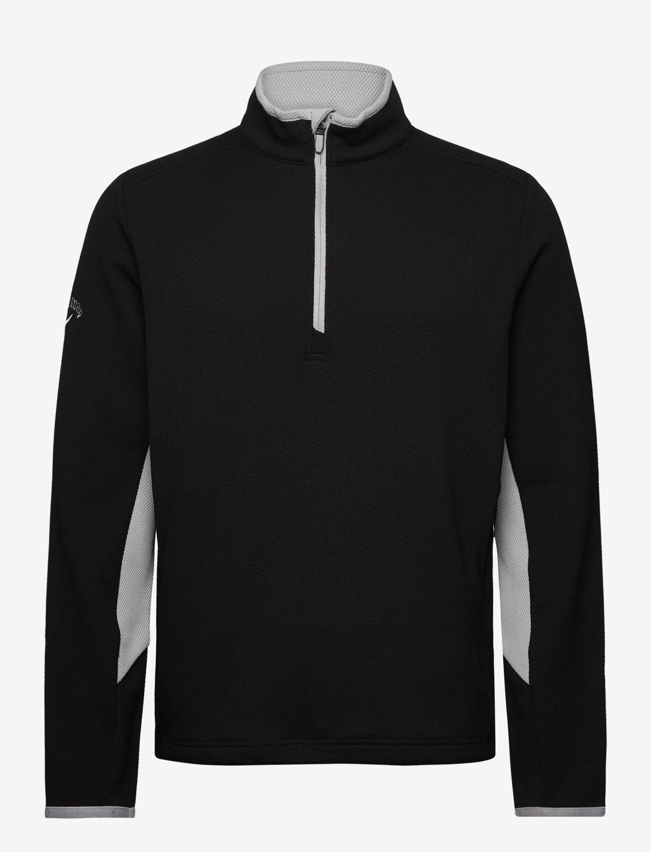 Callaway - Blocked LS 1/4 Zip Pullover - mænd - caviar - 0