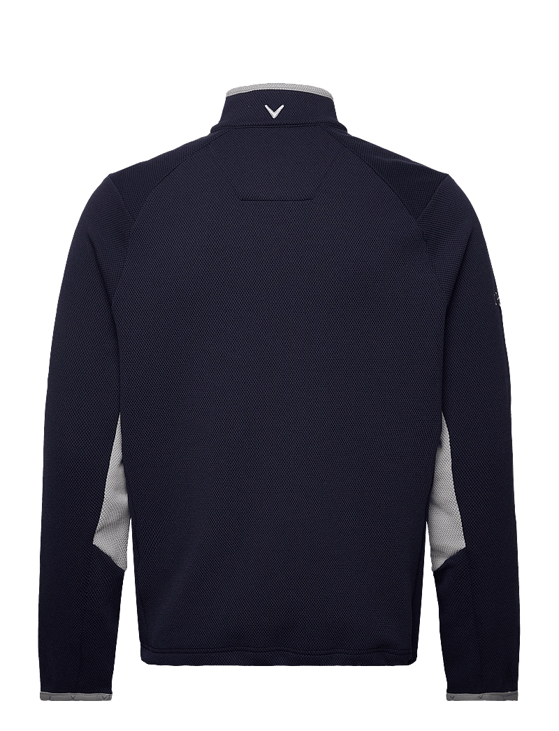 Callaway - Blocked LS 1/4 Zip Pullover - sweatshirts - peacoat - 2