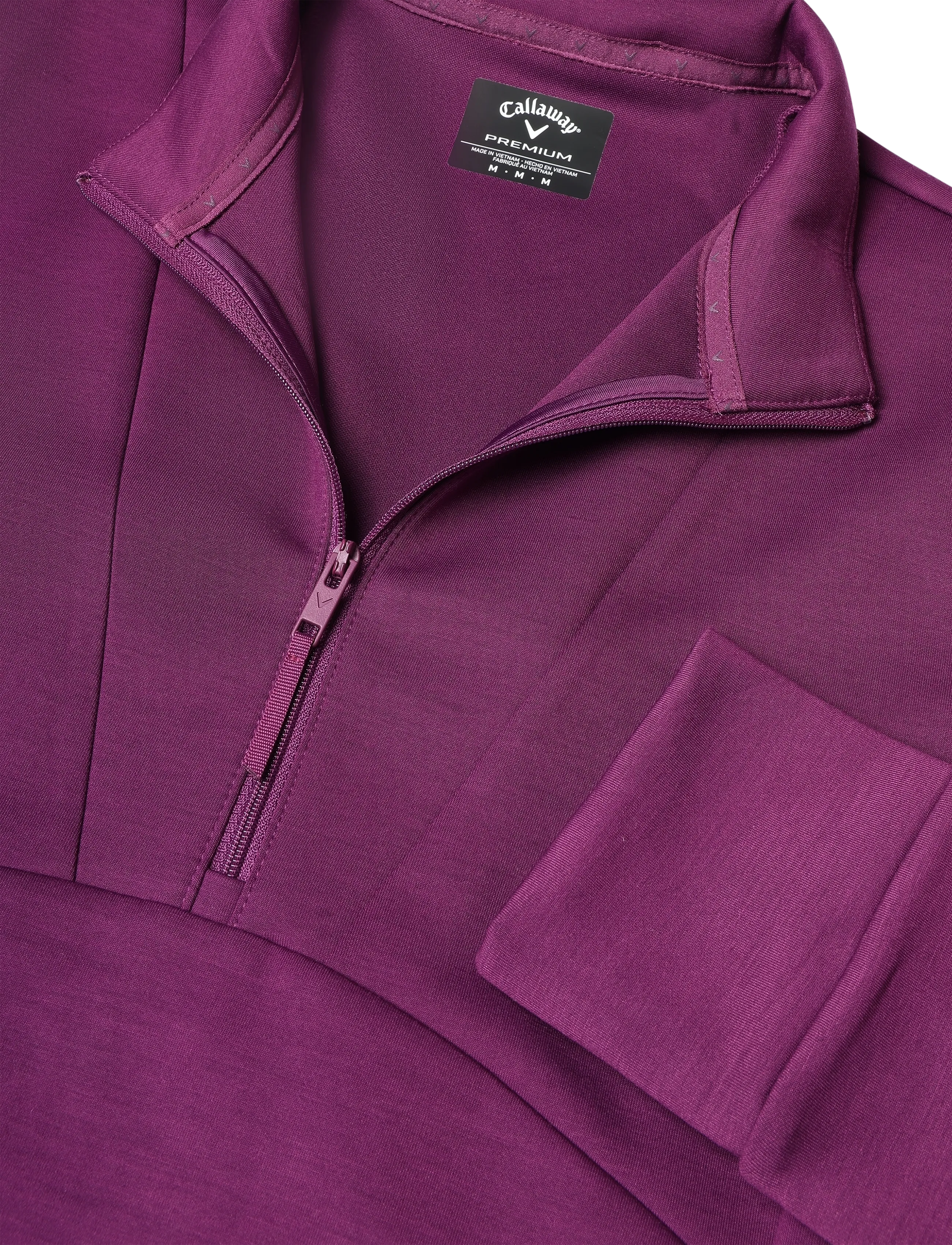 Callaway - 1/2 Zip Soft Touch Pullover - sweatshirts - gloxinia - 2