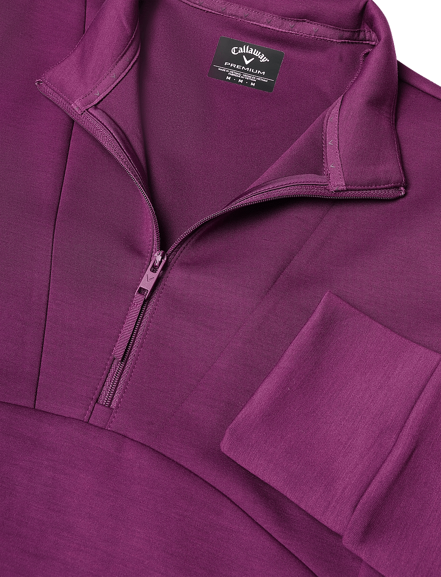 Callaway - 1/2 Zip Soft Touch Pullover - sweatshirts - gloxinia - 2