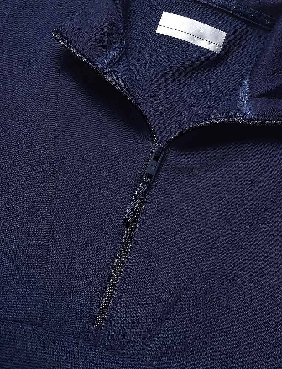 Callaway - 1/2 Zip Soft Touch Pullover - sweatshirts - peacoat - 2