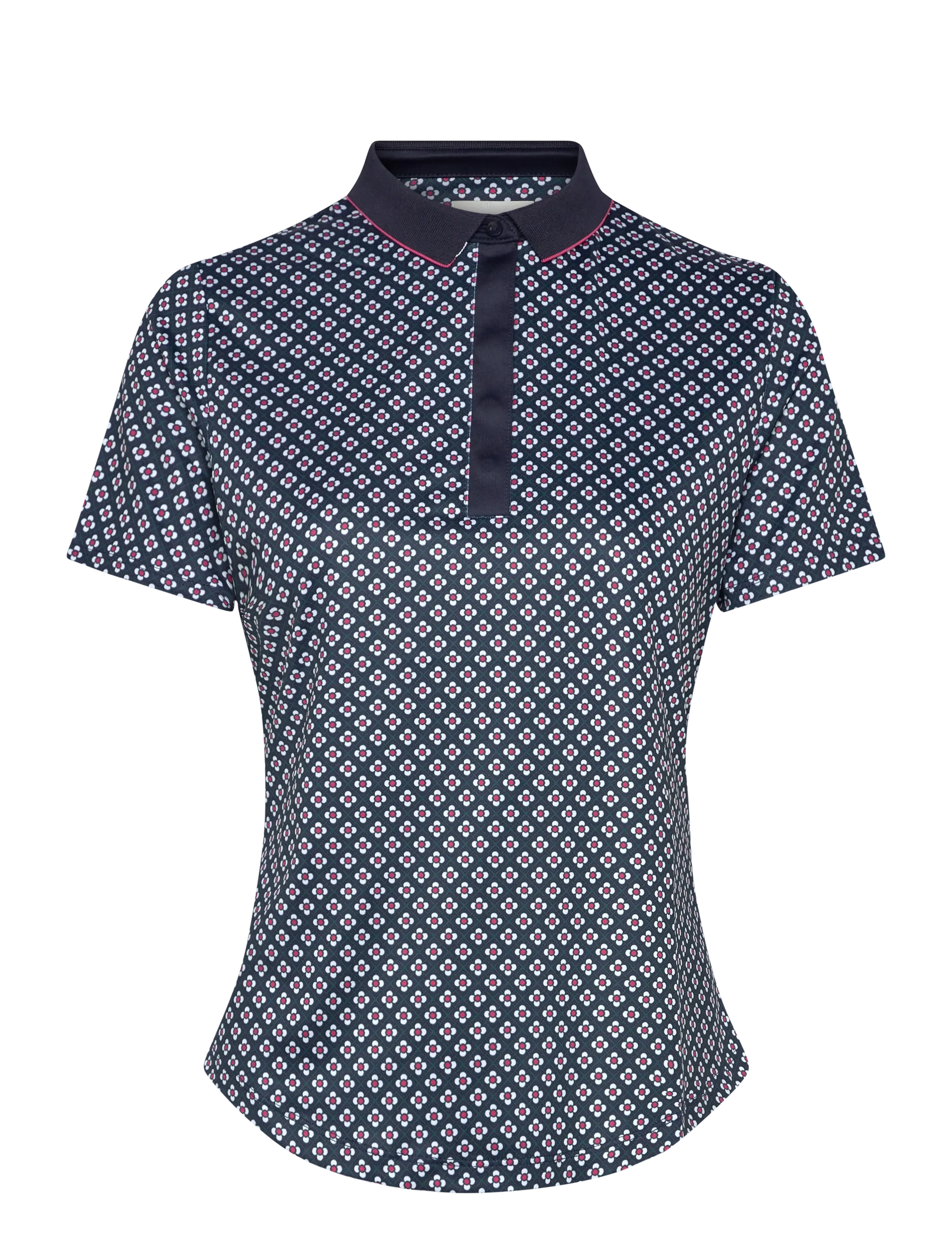 Callaway Mini Geo Floral Polo - Overdele - PEACOAT / navy