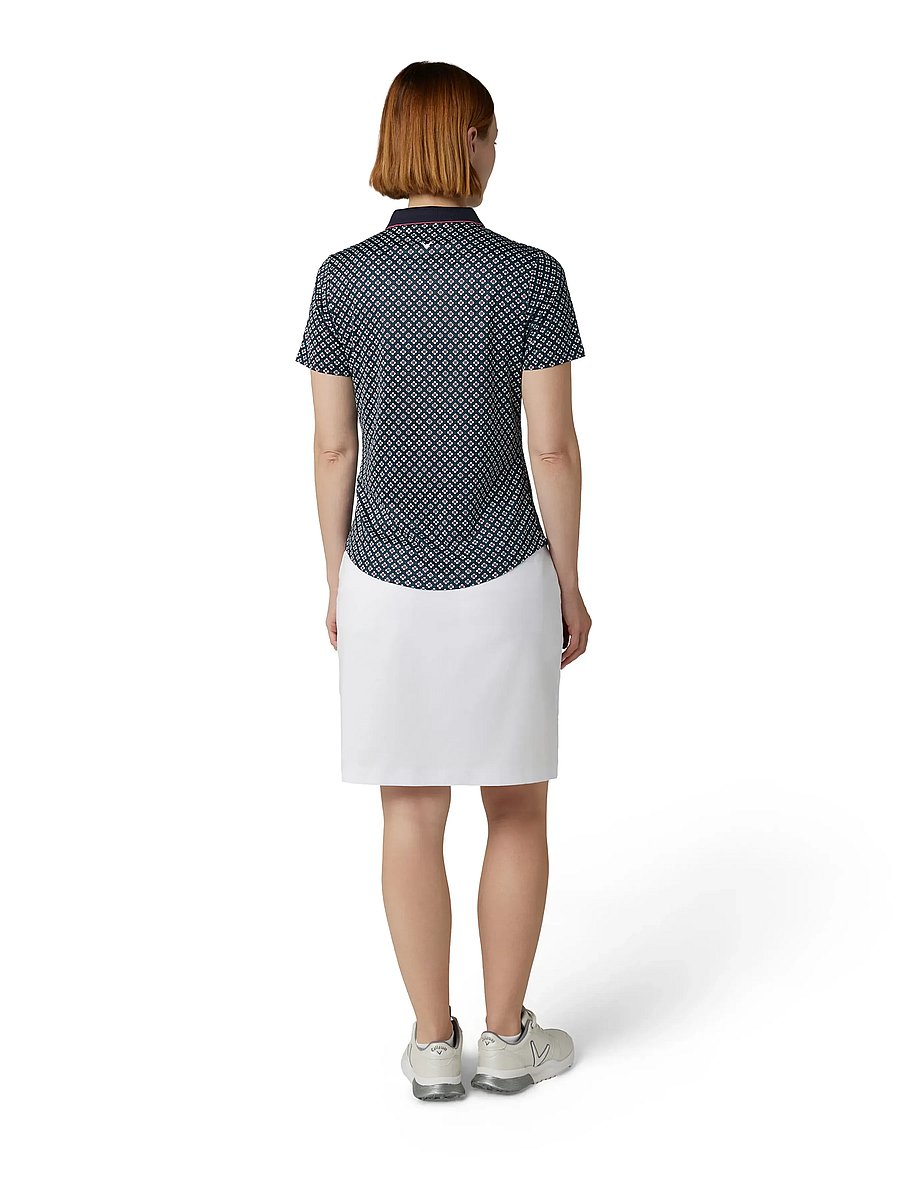 Callaway - Mini Geo Floral Polo - alussärgid ja t-särgid - peacoat - 3