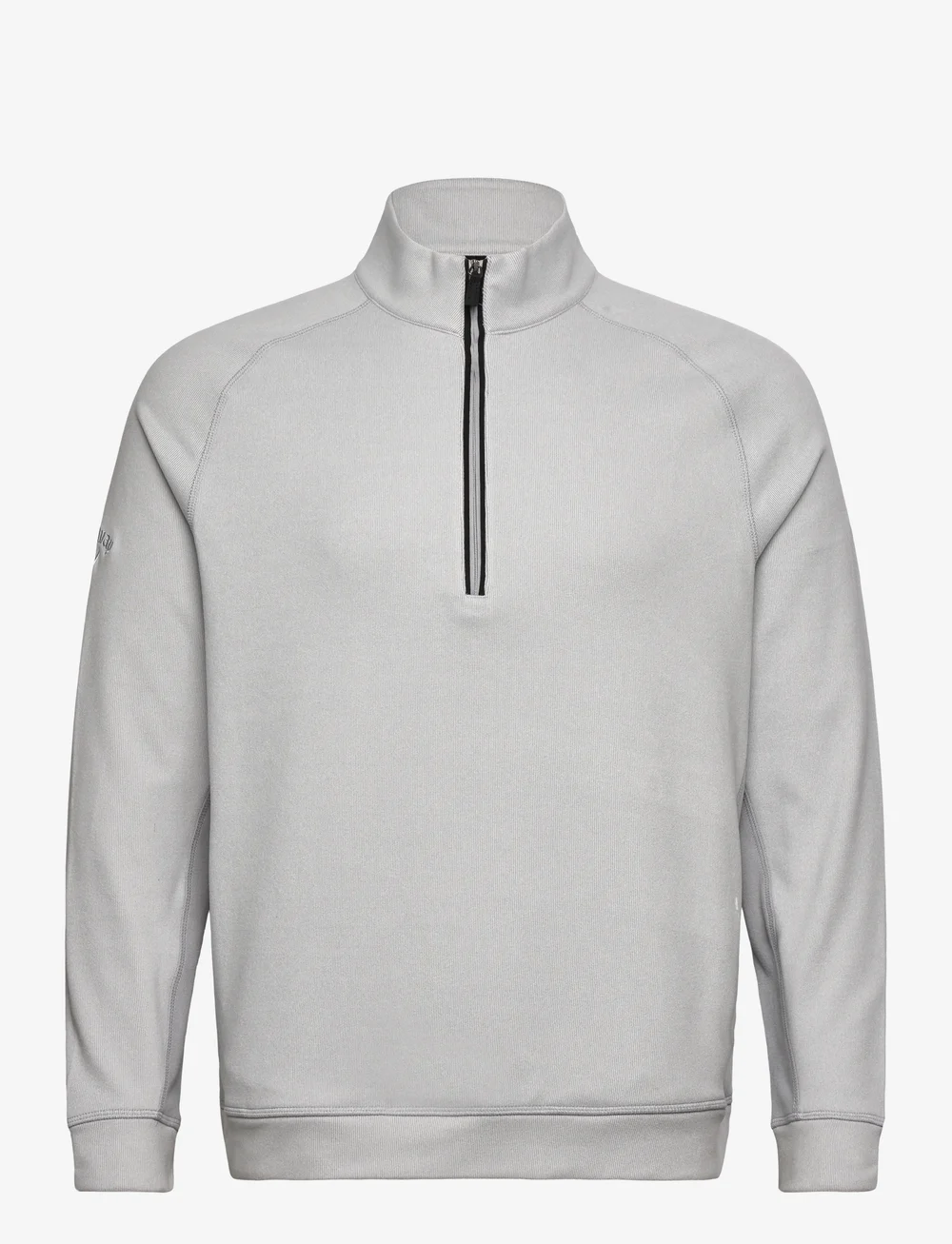 Callaway - Brushed Rib 1/4 Zip Pullover - oberteile - concrete htr - 1
