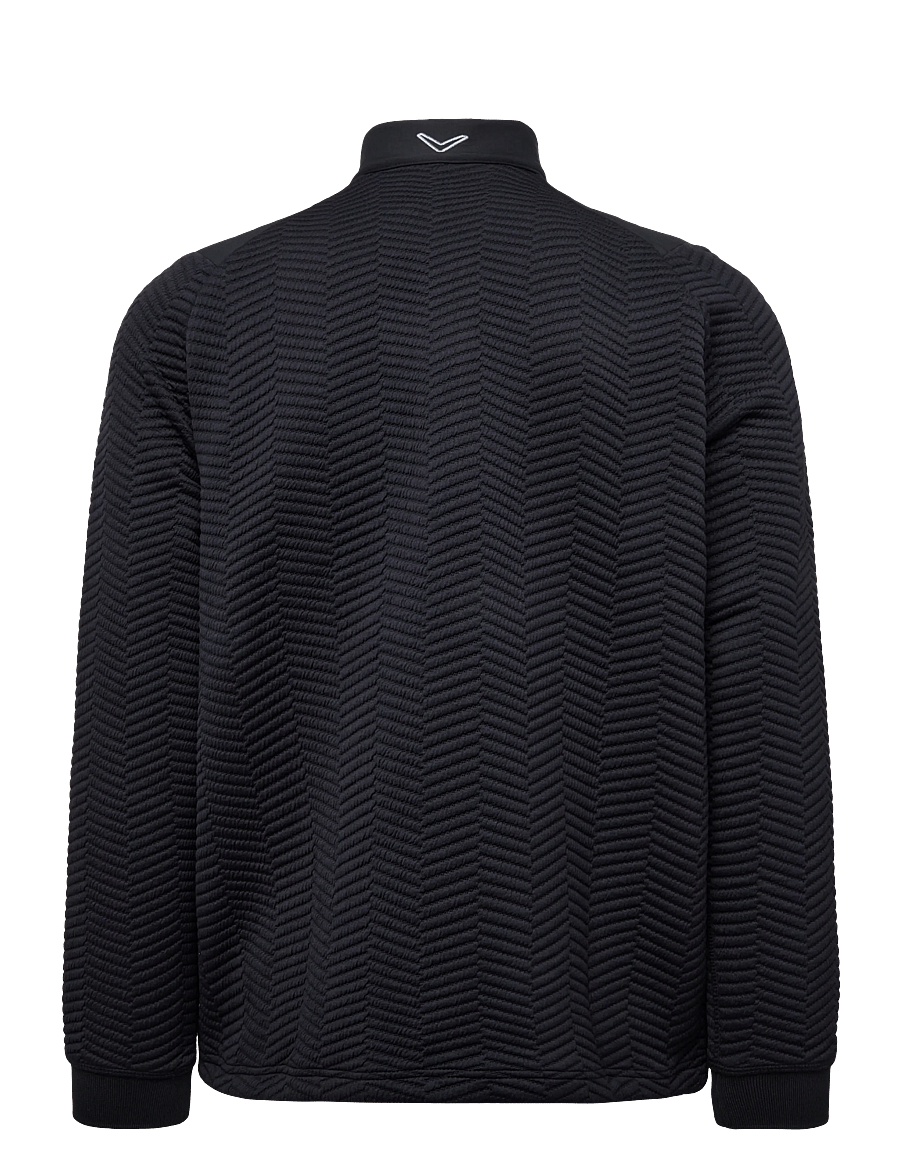Callaway - MID LAYER CHEV PULLOVER - kampsunid ja vahekihid - caviar - 1