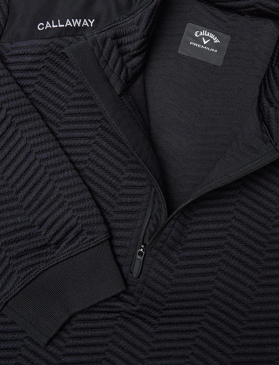 Callaway - MID LAYER CHEV PULLOVER - kampsunid ja vahekihid - caviar - 2