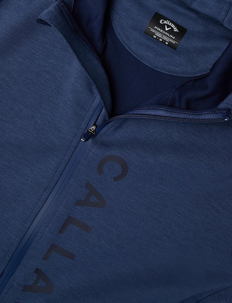 Callaway - LYOCELL HOODIE - sweatshirts - peacoat heather - 2