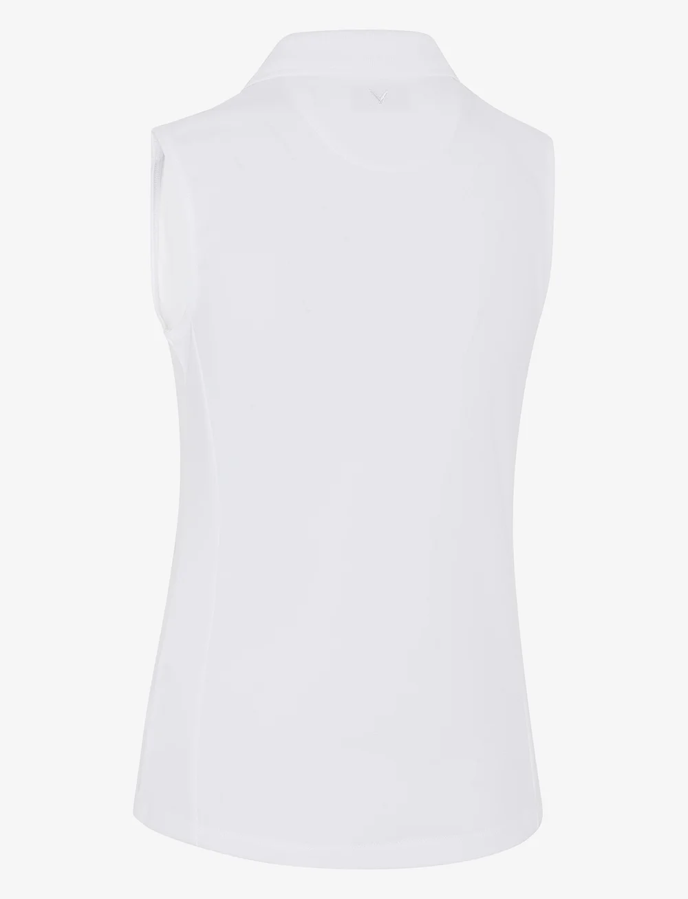 Callaway - Sleeveless knit polo - toppe & t-shirts - brilliant white - 2