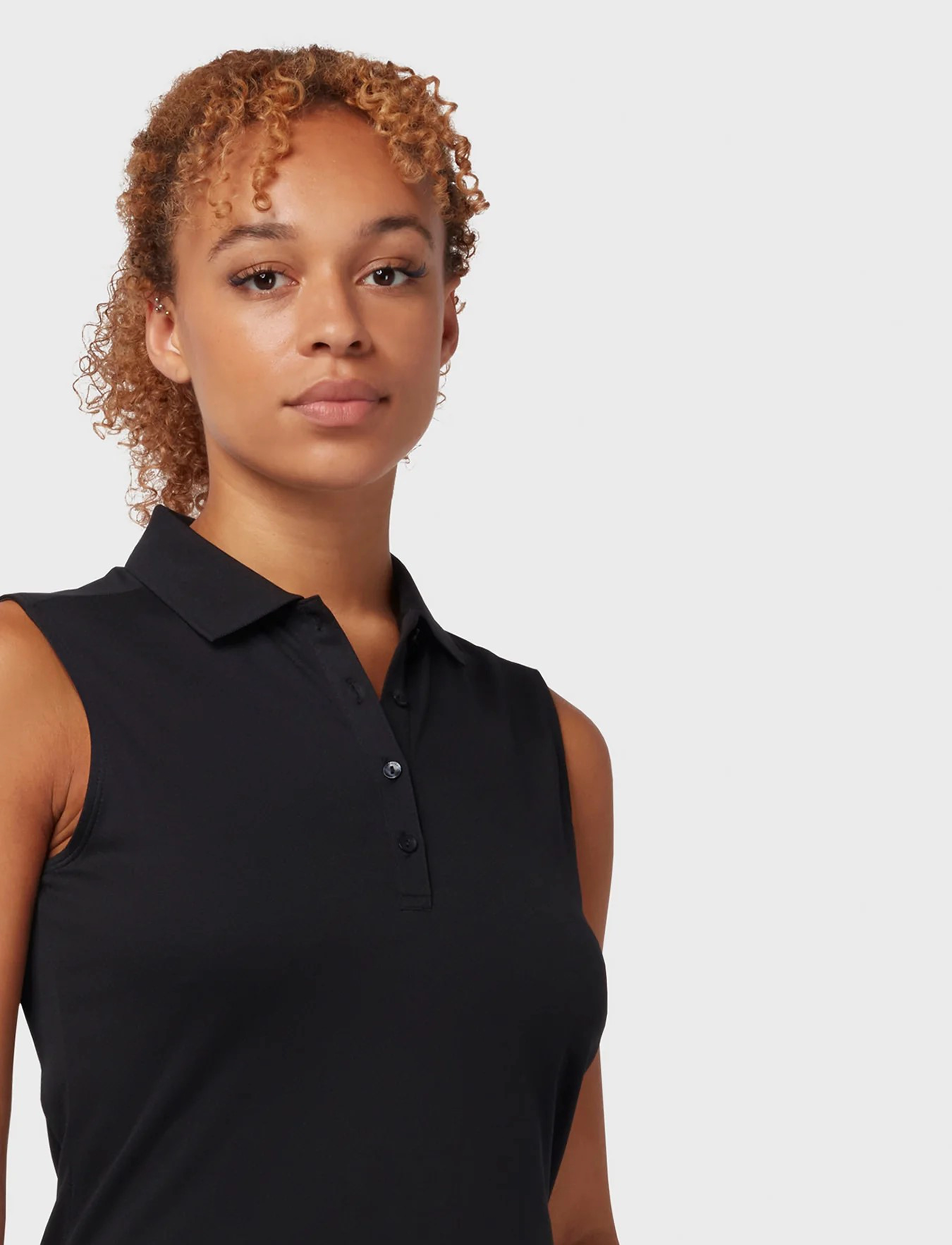 Callaway - SL ESS SOLID KNIT POLO - caviar - 5