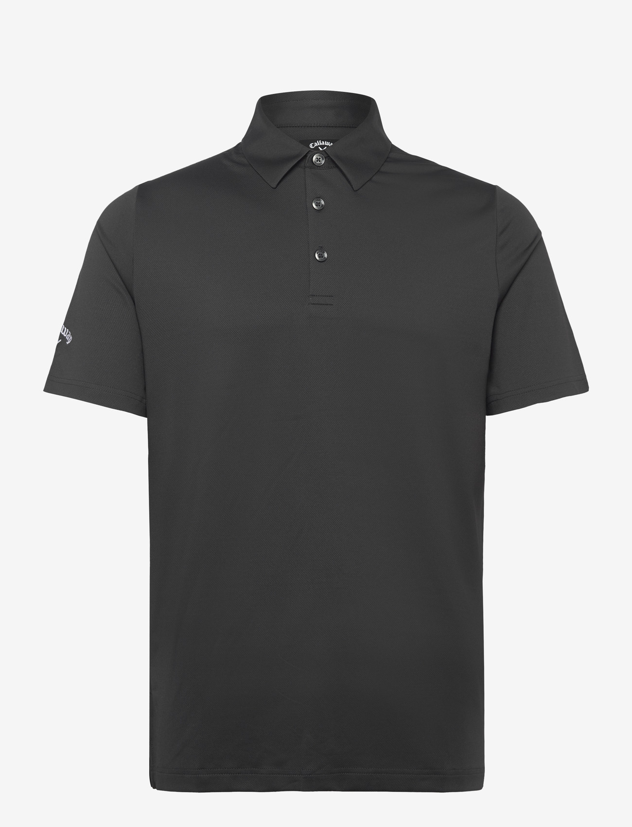 Callaway - Swingtech solid polo - short-sleeved polos - asphalt - 0