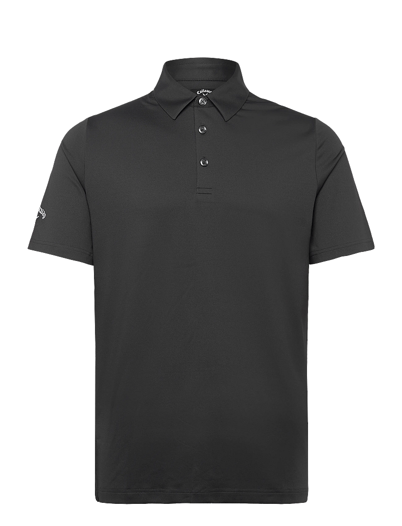 Callaway - Swingtech solid polo - toppar & t-shirts - asphalt - 0