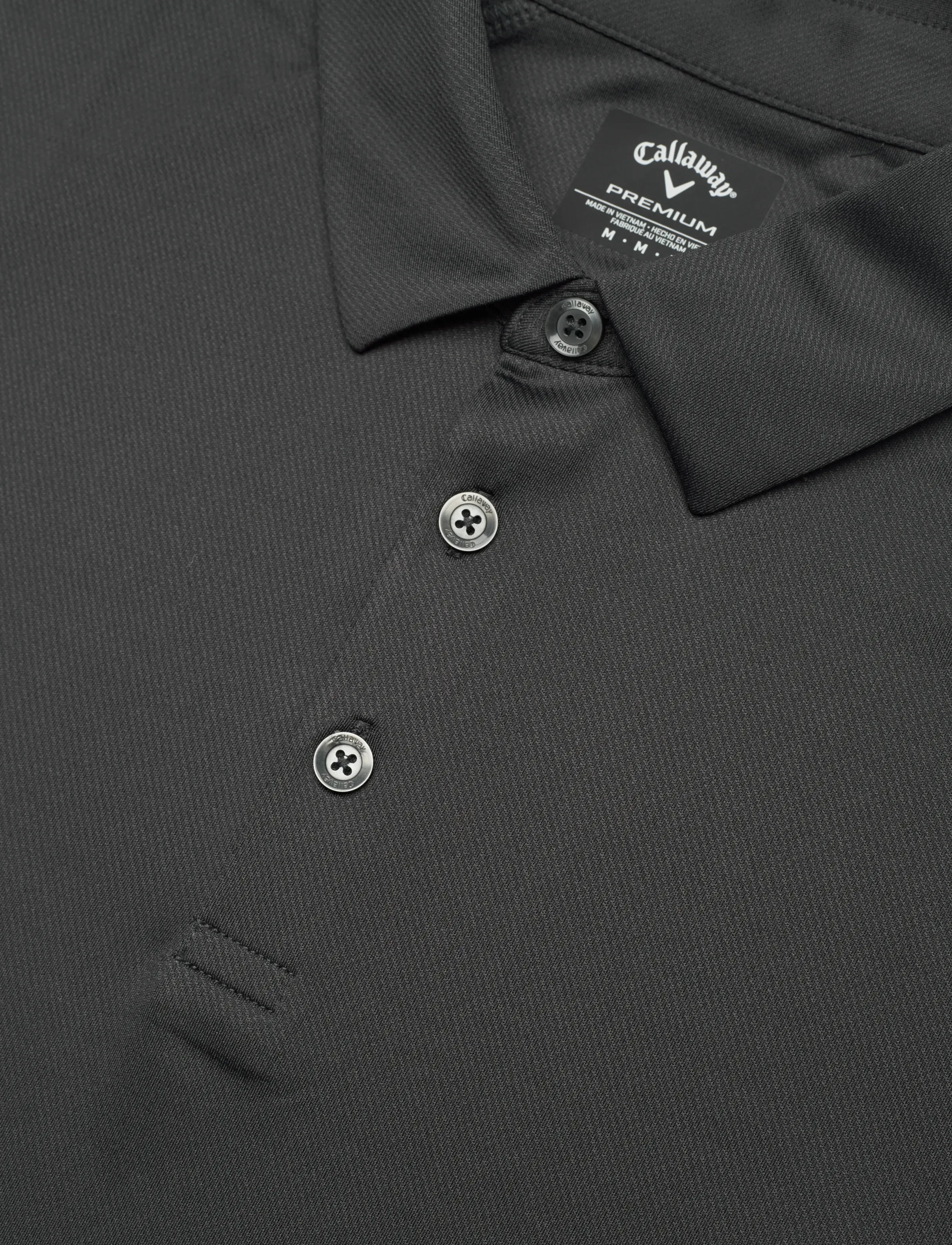Callaway - Swingtech solid polo - kortärmade pikéer - asphalt - 3