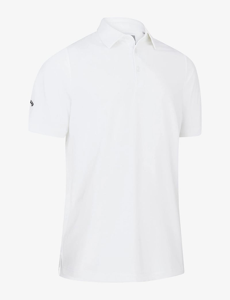 Callaway - Swingtech solid polo - toppar & t-shirts - bright white - 1