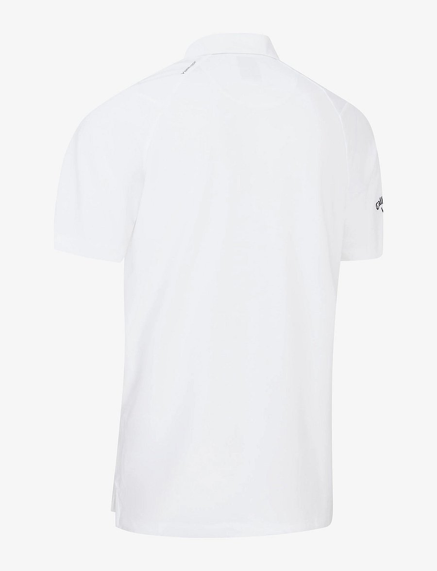 Callaway - Swingtech solid polo - oberteile & t-shirts - bright white - 2