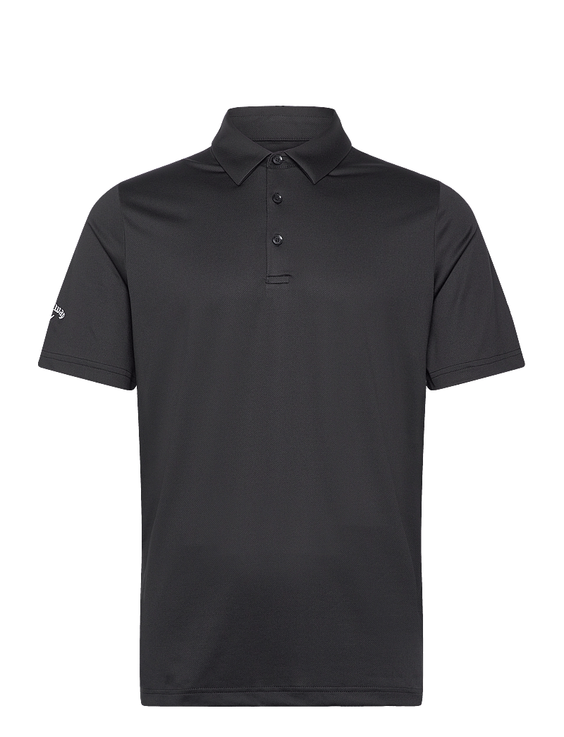 Callaway - Swingtech solid polo - toppe & t-shirts - caviar - 0