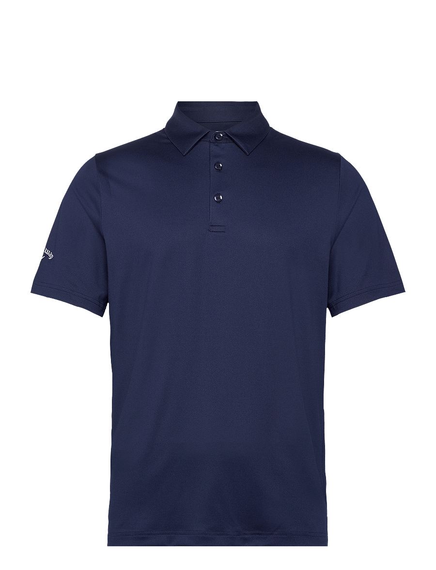 Callaway - Swingtech solid polo - toppar & t-shirts - peacoat - 1