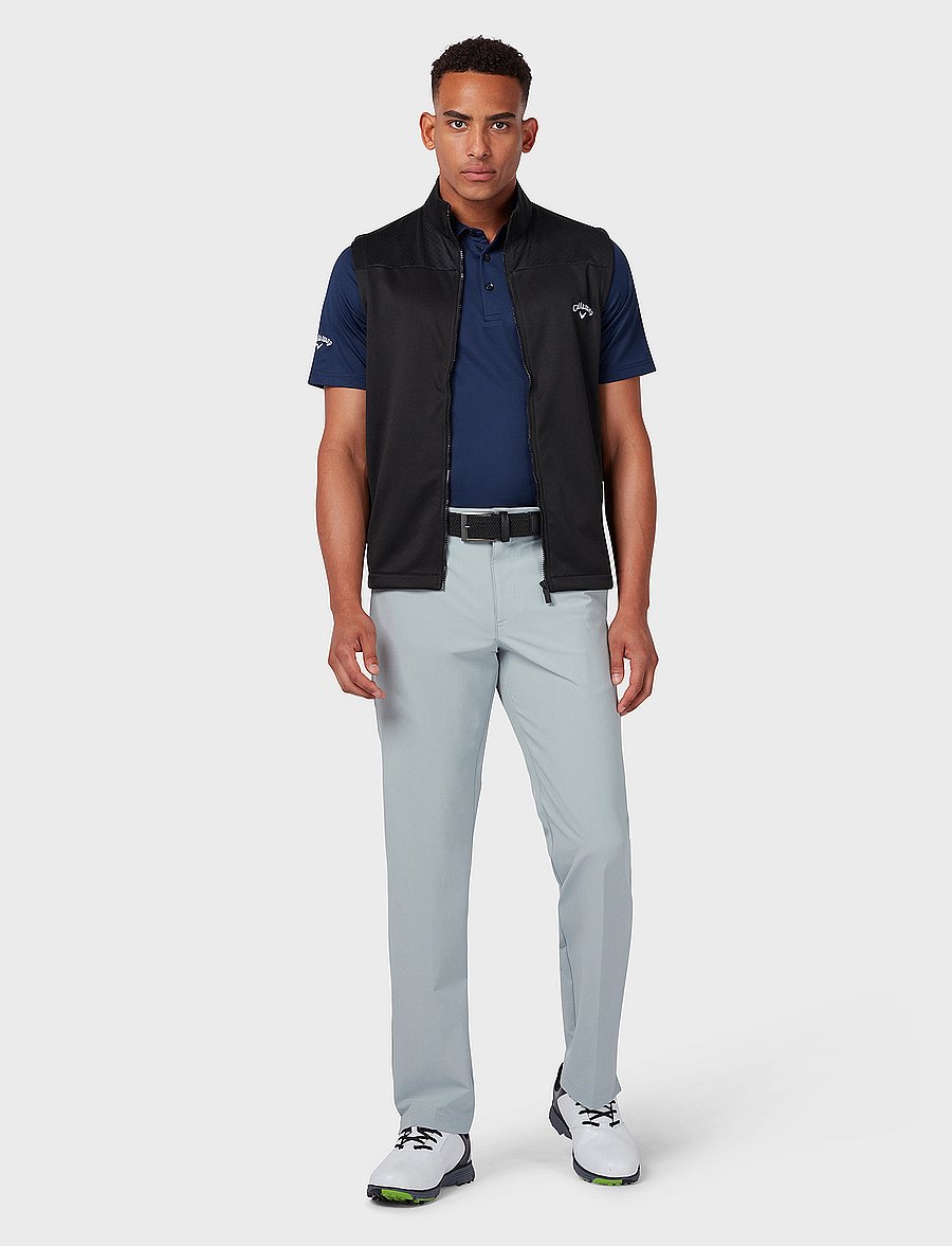 Callaway - Swingtech solid polo - toppar & t-shirts - peacoat - 4