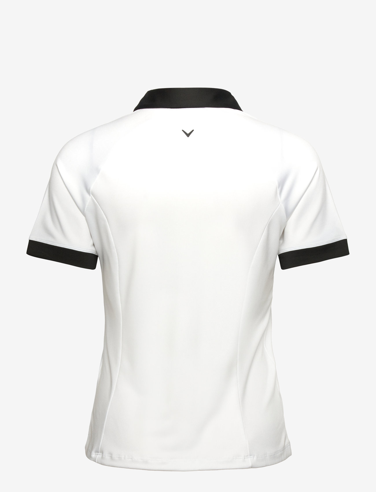 Callaway - SS V-PLACKET COLORBLOCK POLO - brilliant wh/caviar - 1