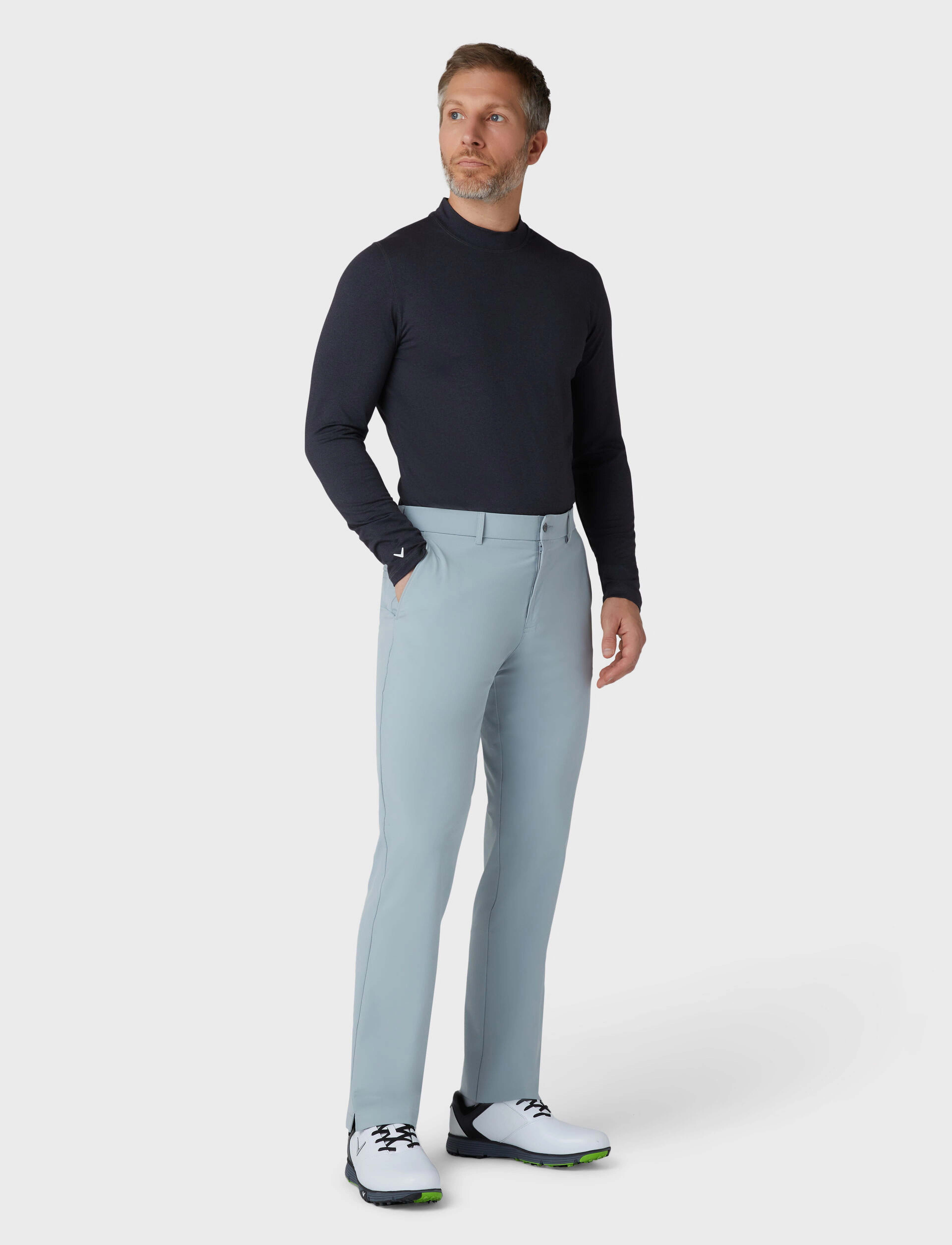 Callaway - Crew neck base layer - män - ebony heather - 4