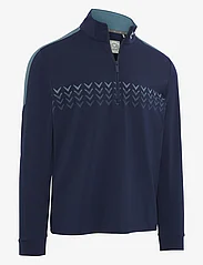 Callaway - 1/4 zip Blocked chev pullover - habits tricotés - peacoat - 1