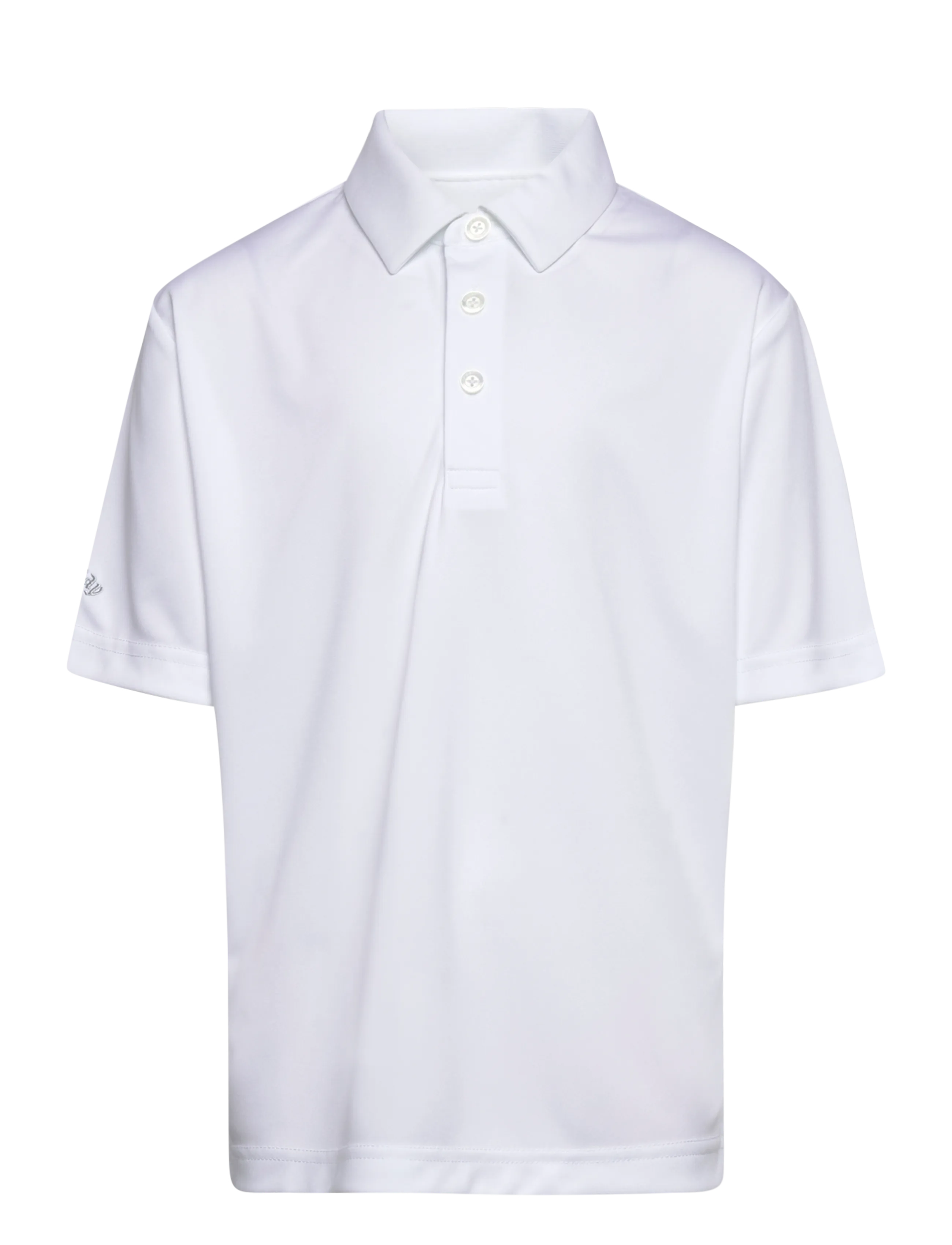 Callaway Junior Unisex Polo, M, Polo Shirts, Weiß - Short-sleeved Kinder