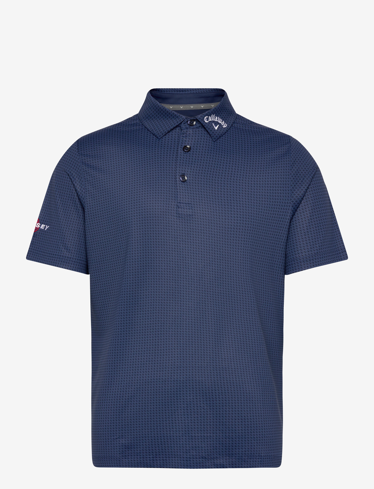 Callaway - Odyssey Print Polo - oberteile & t-shirts - peacoat - 0