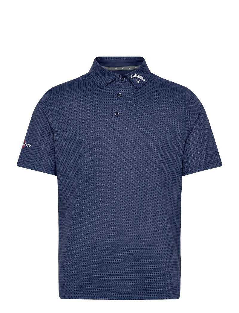 Callaway - Odyssey Print Polo - oberteile & t-shirts - peacoat - 0
