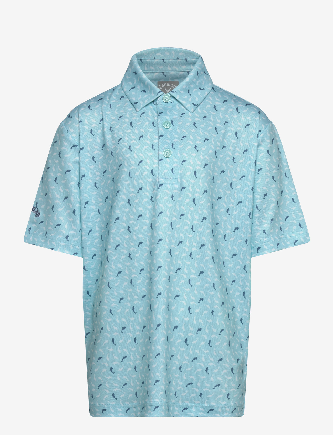 Callaway - Dolphin Texture Print Polo - poloer - blue radiance - 0