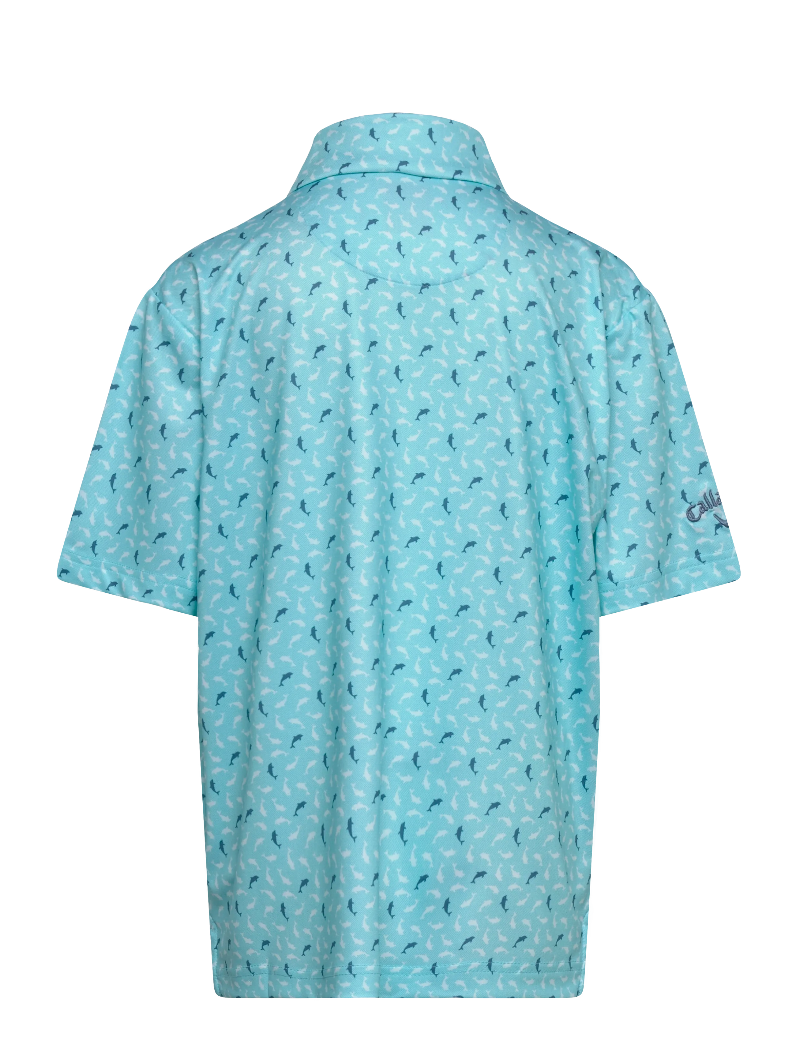 Callaway - Dolphin Texture Print Polo - polosärgid - blue radiance - 1