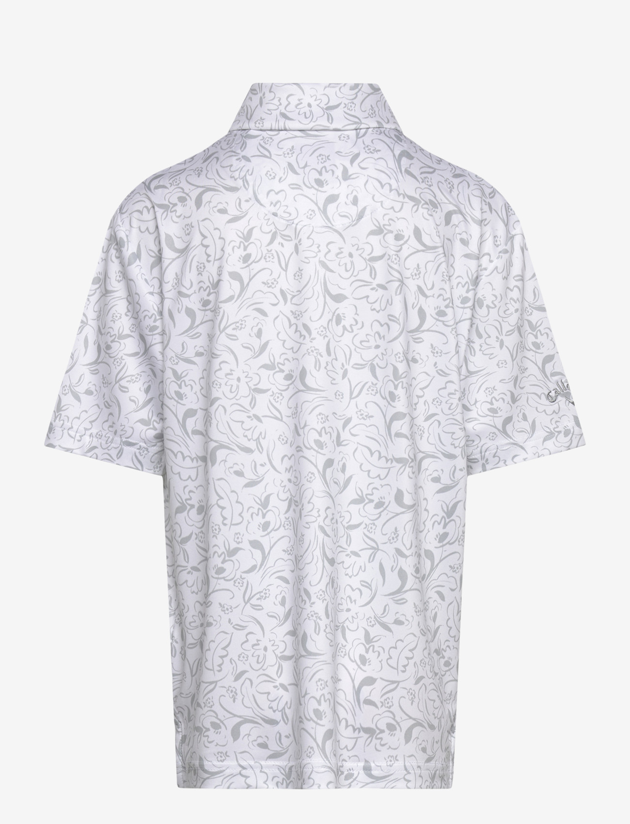 Callaway - Floral Print Polo - kortærmede poloer - bright white - 1