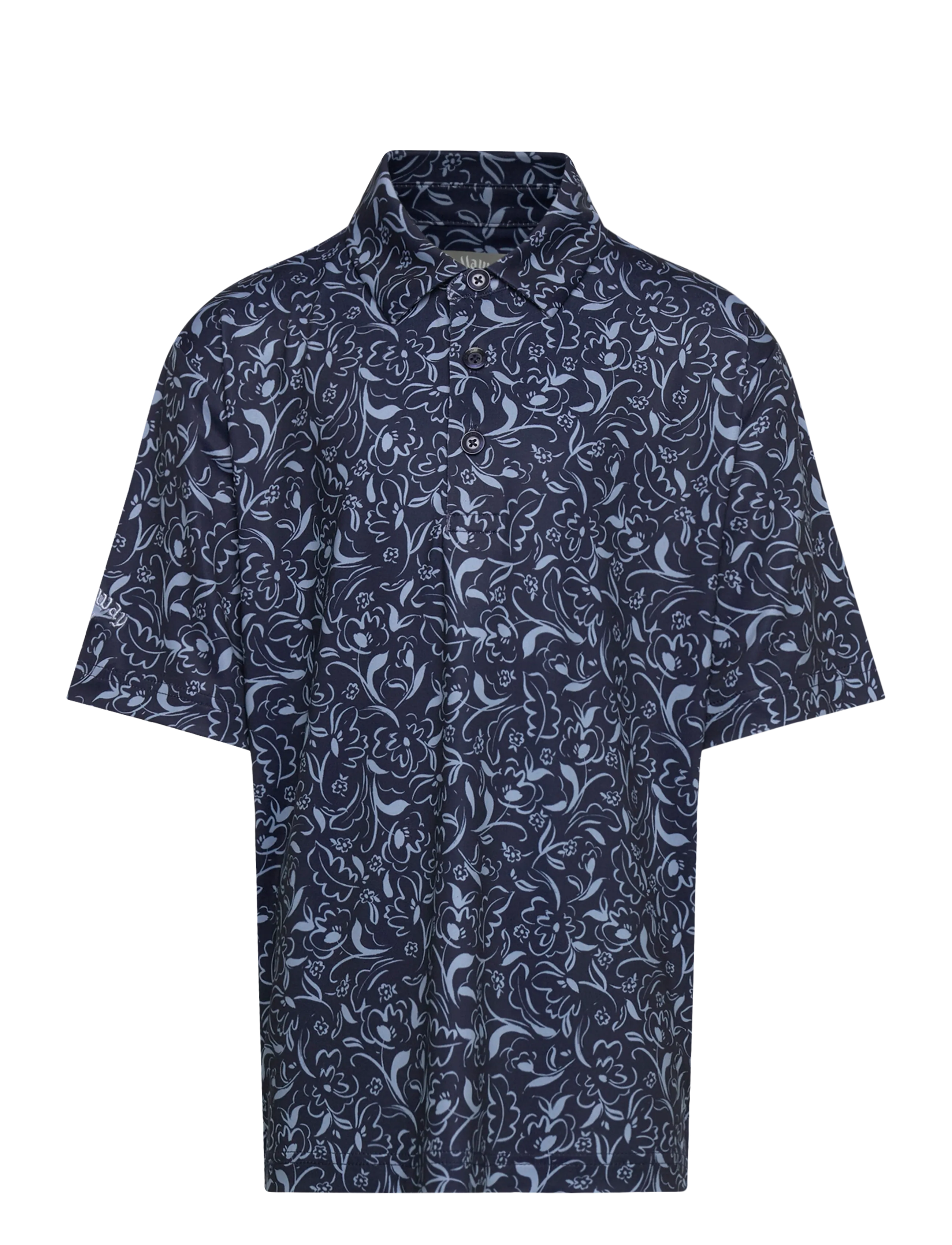 Callaway Floral Print Polo - Poloer - PEACOAT / navy