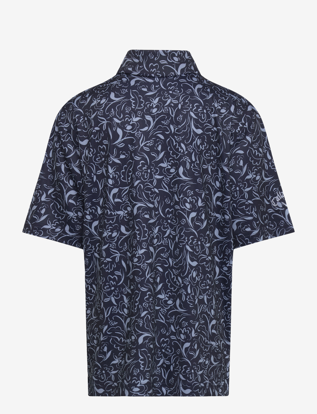 Callaway - Floral Print Polo - kortærmede poloer - peacoat - 1