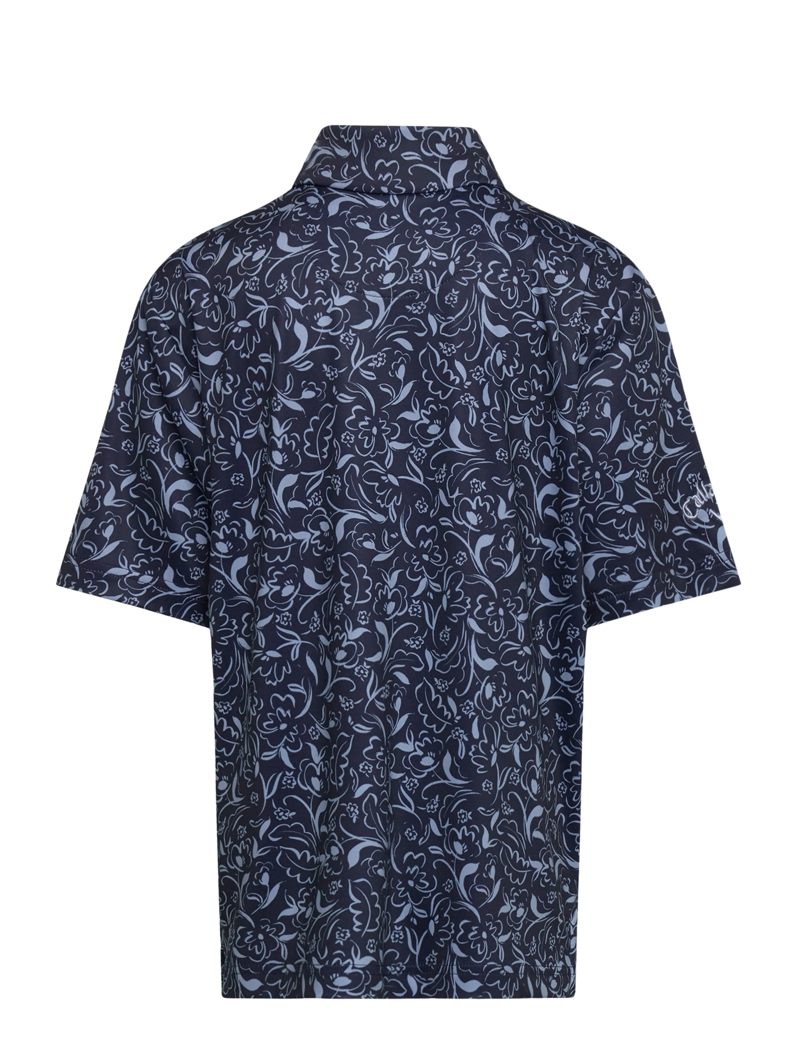 Callaway - Floral Print Polo - kortärmade pikéer - peacoat - 1
