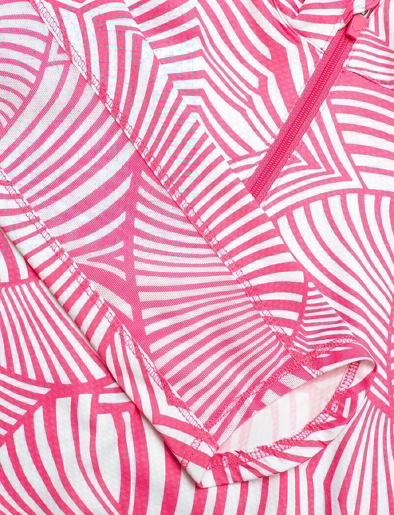 Callaway - Stencil Floral Sun Protection Top - langærmede t-shirts - cheeky pink - 3