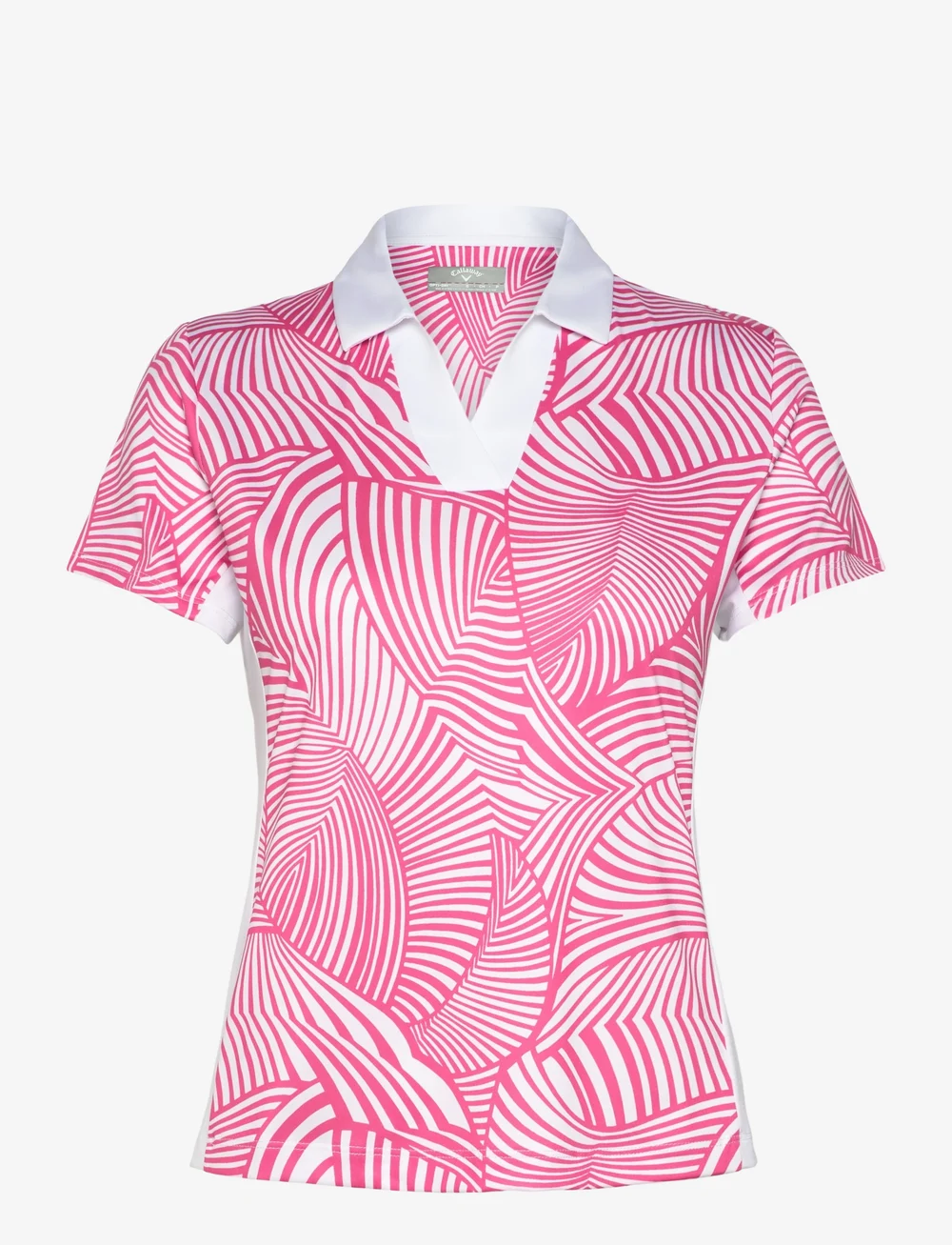 Callaway - Stencil Floral Polo - pikéer - cheeky pink - 0