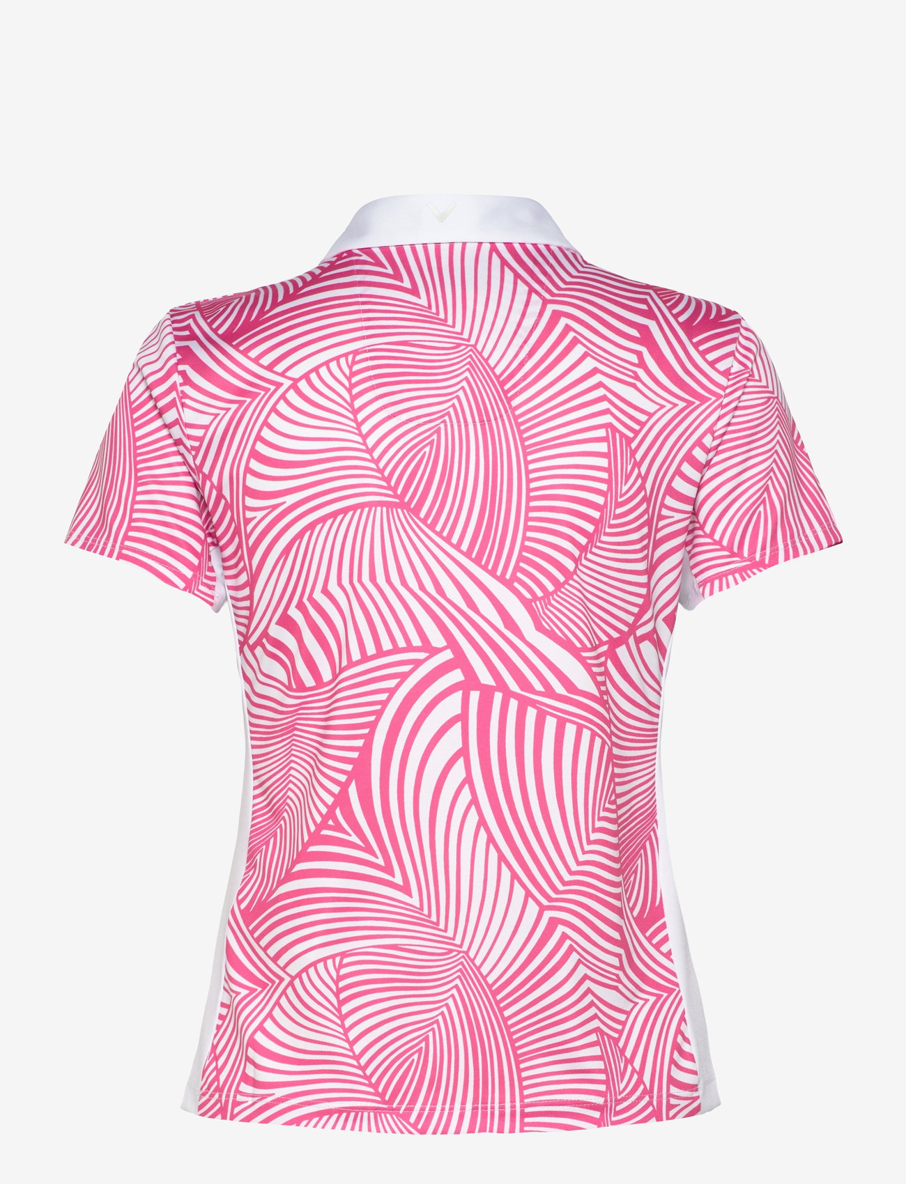 Callaway - Stencil Floral Polo - oberteile & t-shirts - cheeky pink - 1