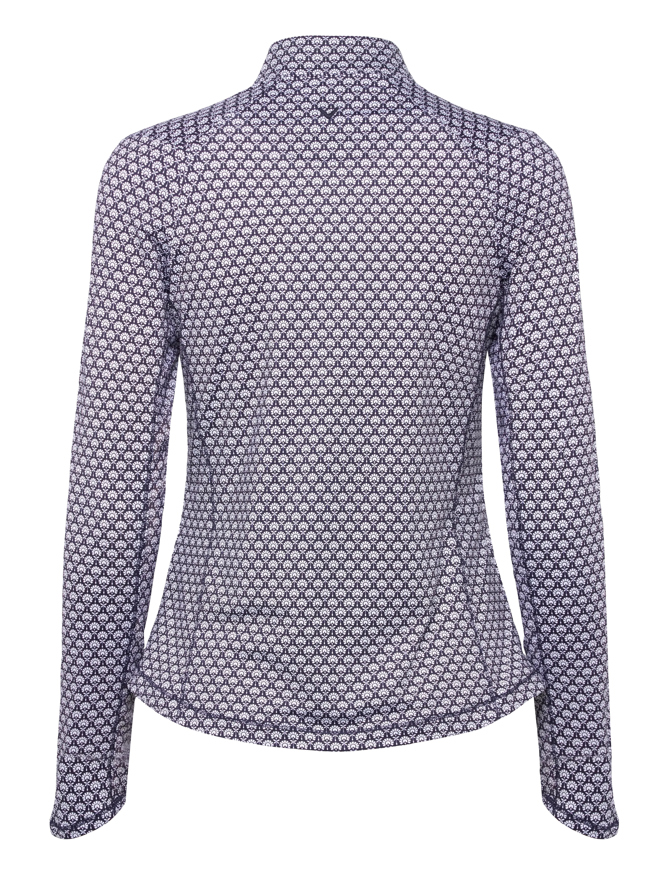 Callaway - Geo print sun protection 1/4 zip top - overdele - peacoat - 1