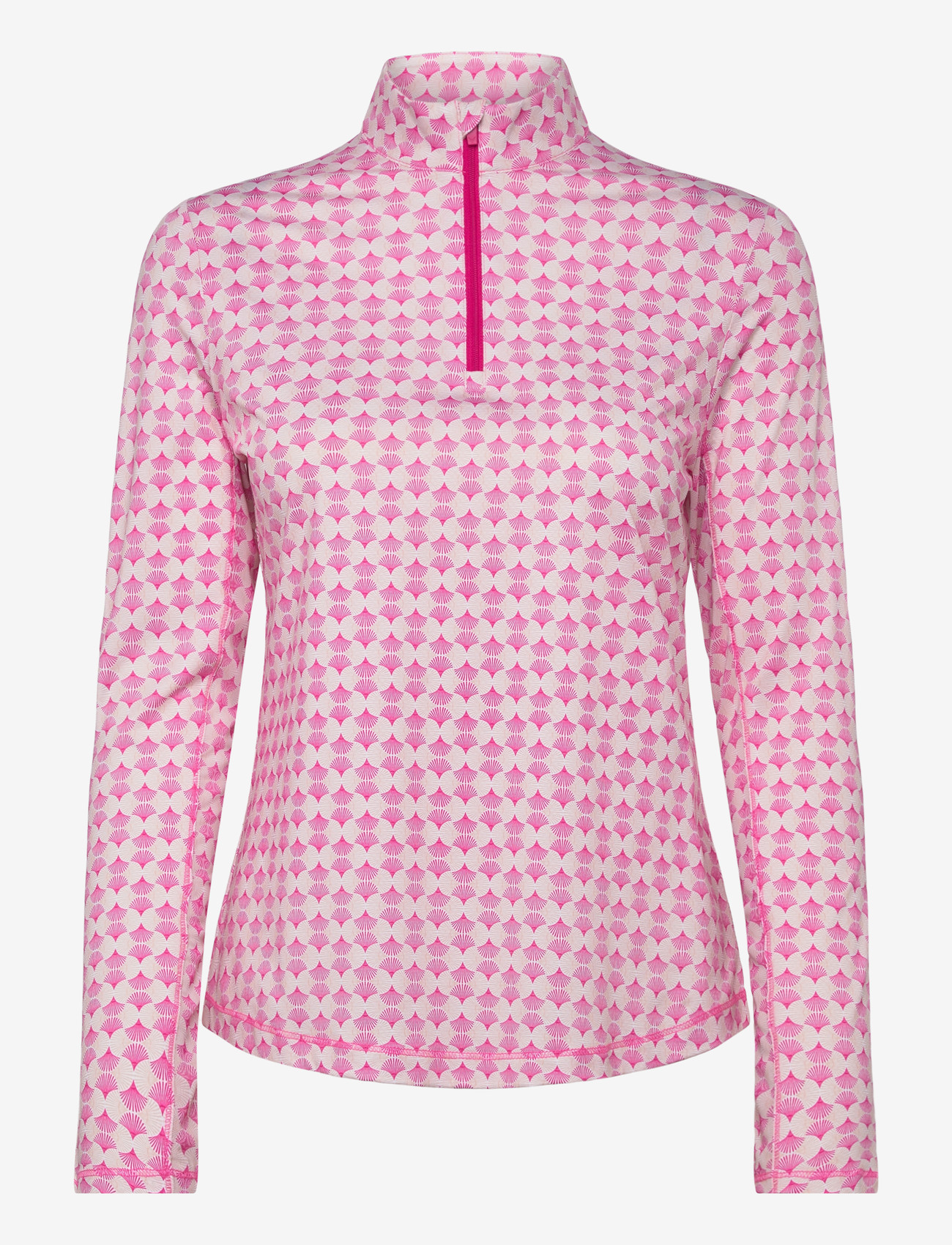 Callaway - Geo print sun protection 1/4 zip top - oberteile - fuchsia purple - 0