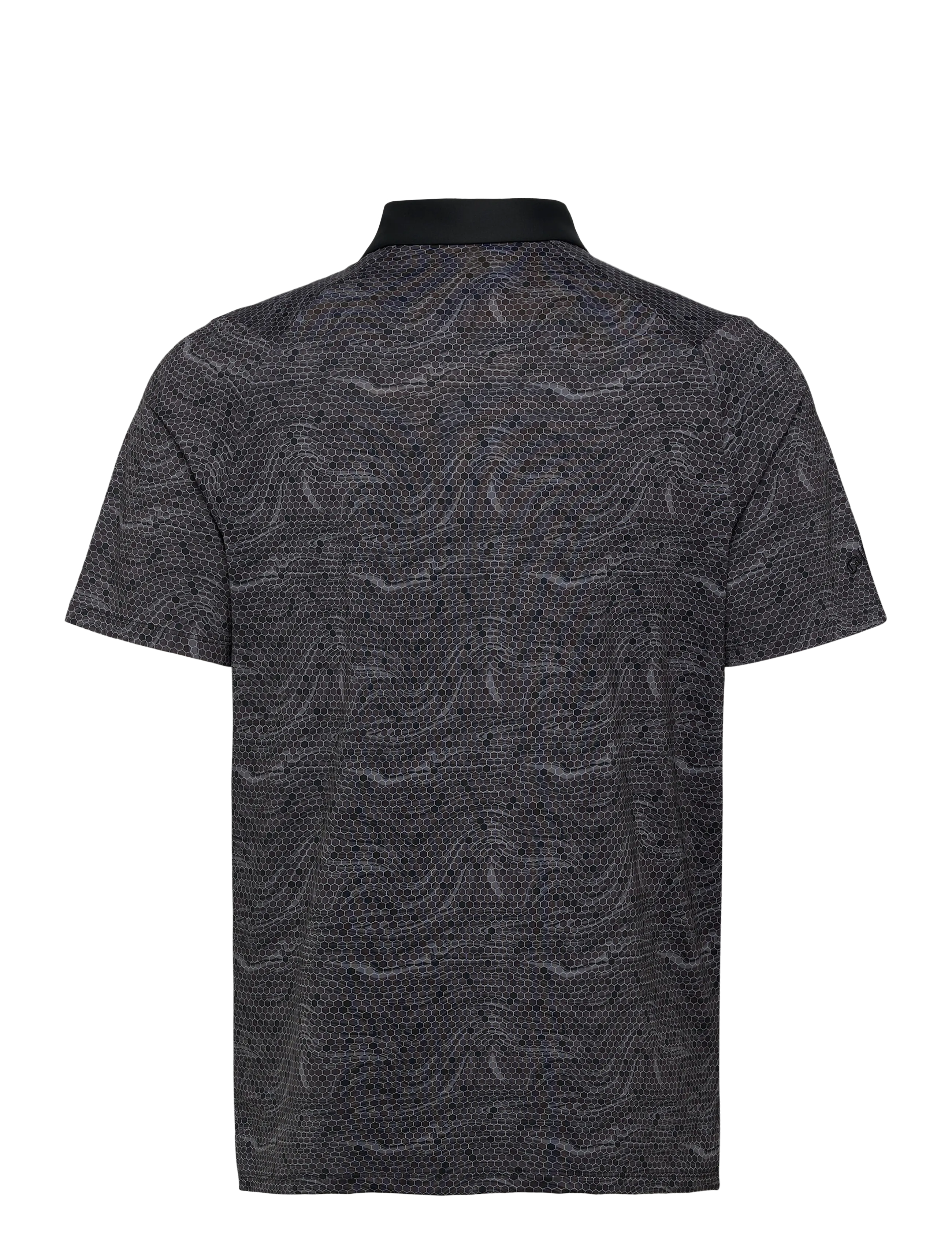 Callaway - Hex marble print polo - oberteile & t-shirts - caviar - 1