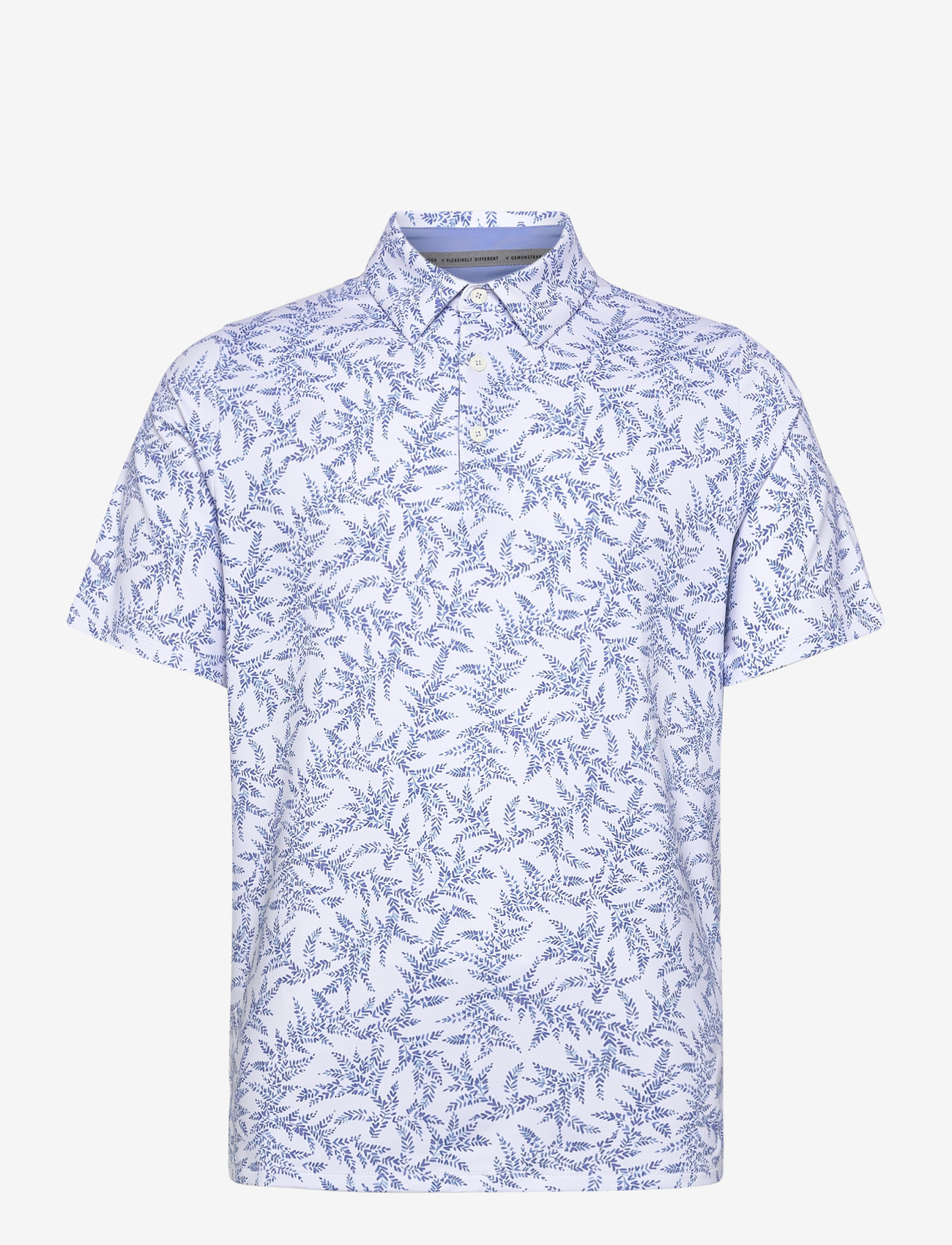 Callaway - Chev botanical print polo - alussärgid ja t-särgid - vista blue - 0